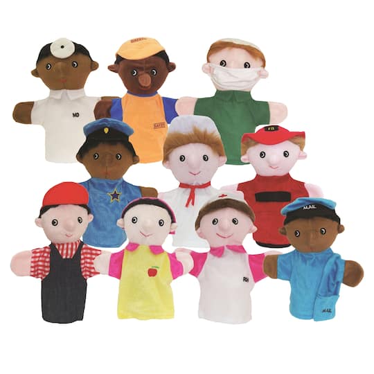 Get Ready Kids&#xAE; Community Helper Puppets, Set of 10